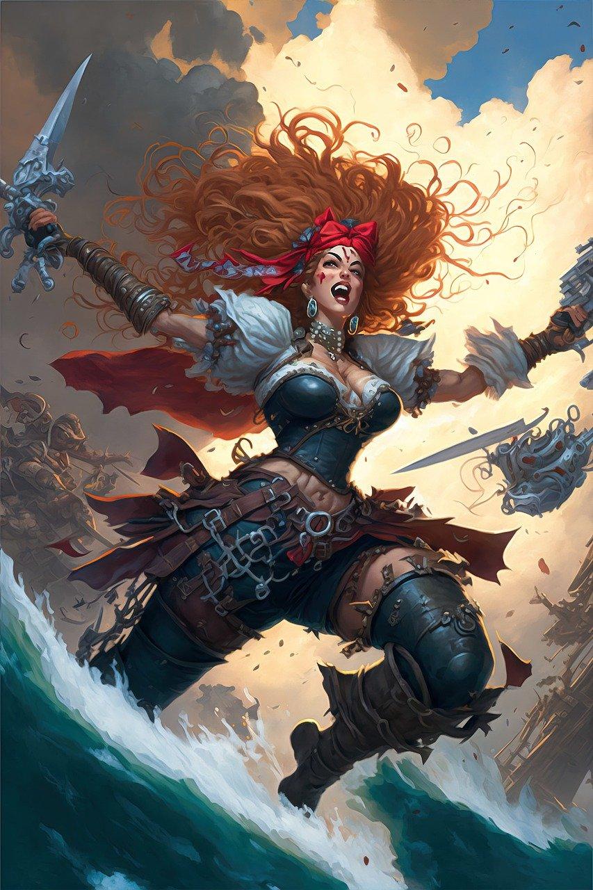 What does a pirate call his woman? 