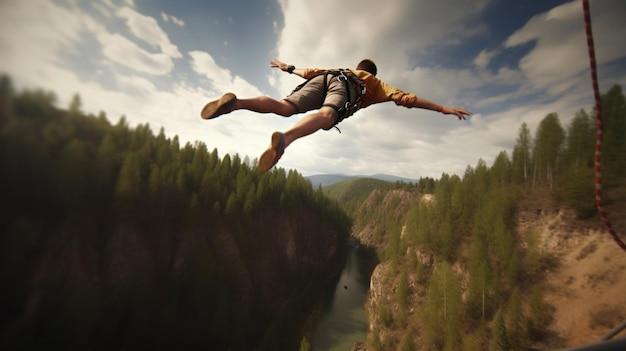 How fast do you fall while bungee jumping? 