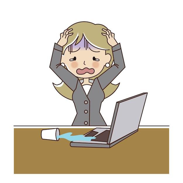 Can a laptop still work if you spill water on it? 