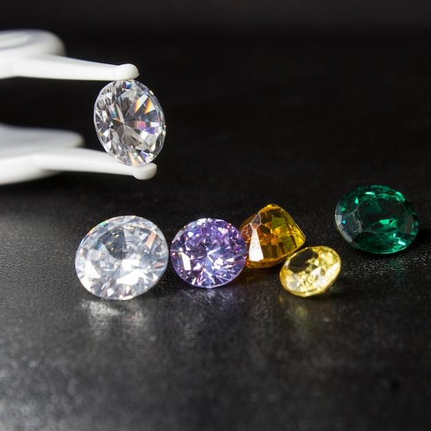 What color should diamonds be under black light? 
