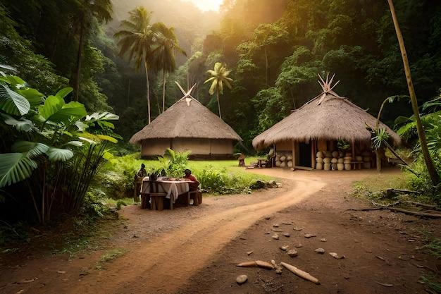 What were the Creek Indians houses called? 