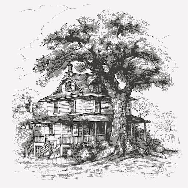 How is the Radley house description in To Kill a Mockingbird? 