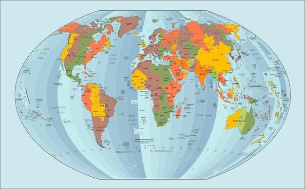What cities are at 10 degrees north latitude? 