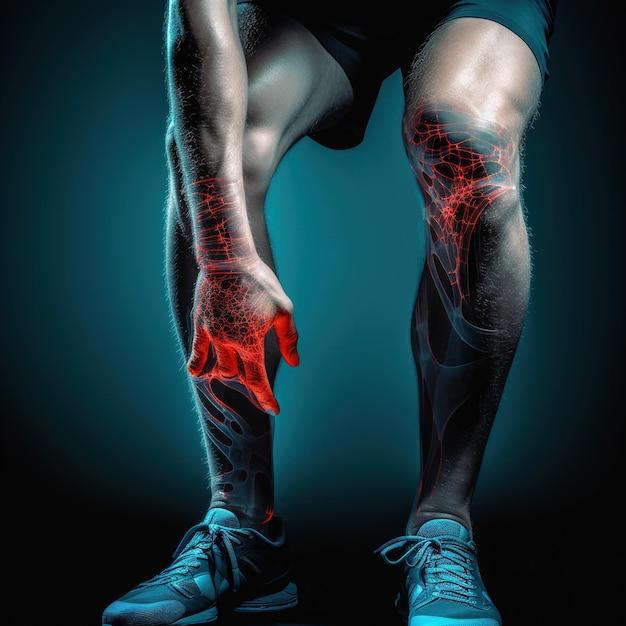 Can gout affect the calf muscle? 