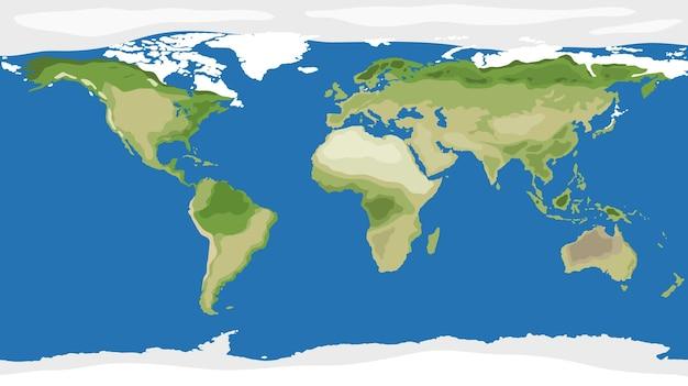 How does a landform map show physical features? 