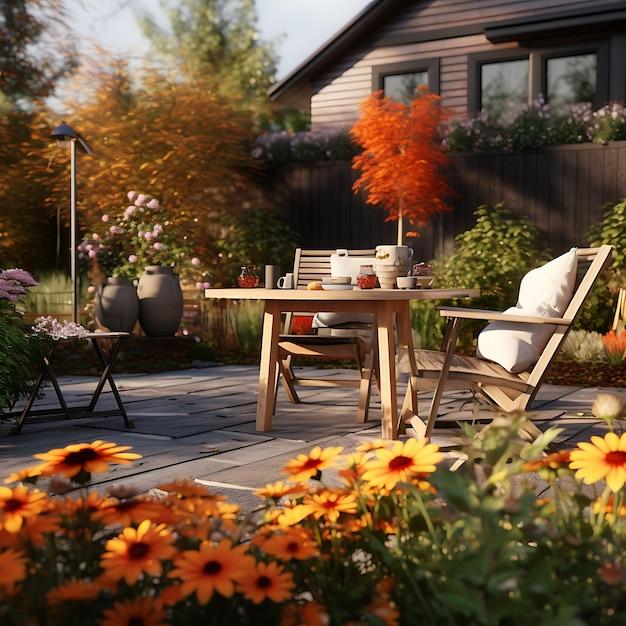 How do you describe a backyard? 