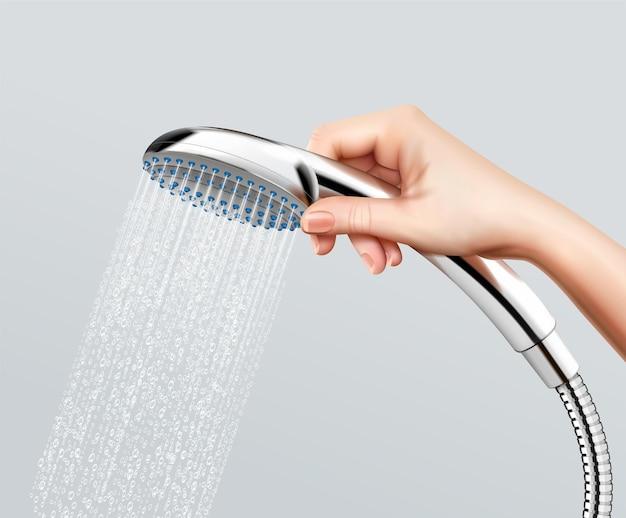 How does a water saving shower head work? 