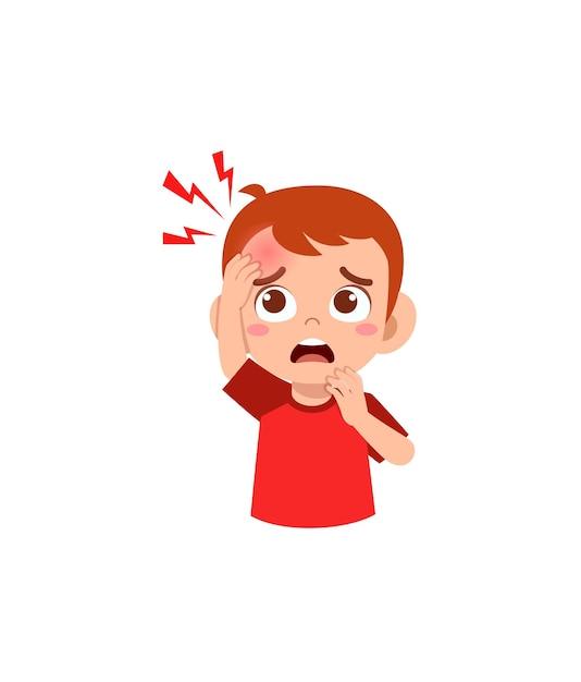 How long does it take for a bump on forehead to go away? 