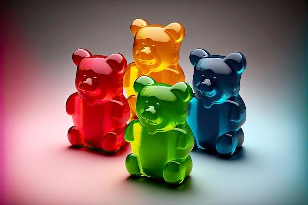 How many colors are in gummy bears? 