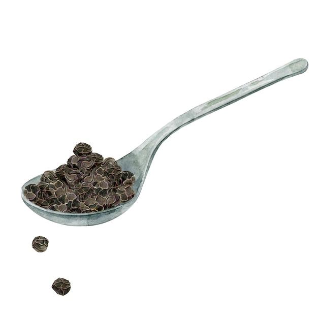 How many grams is a teaspoon of black pepper? 