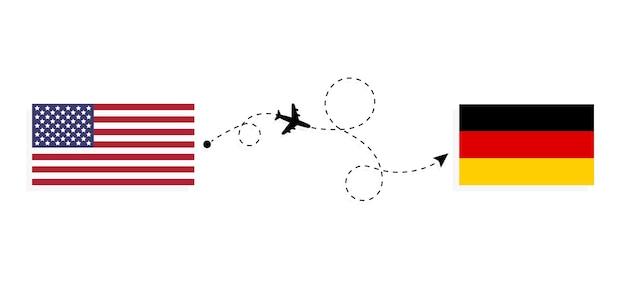 How many hours is a flight from USA to Germany? 