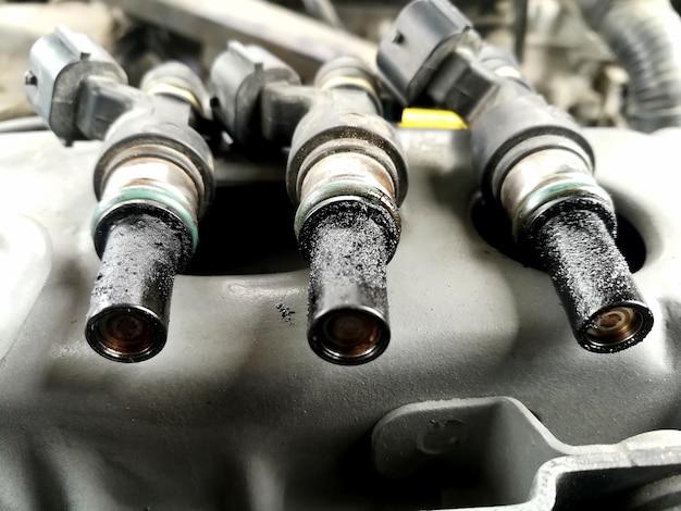 Where is a catalytic converter sensor? 