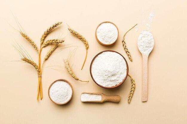 How do you color dry flour? 