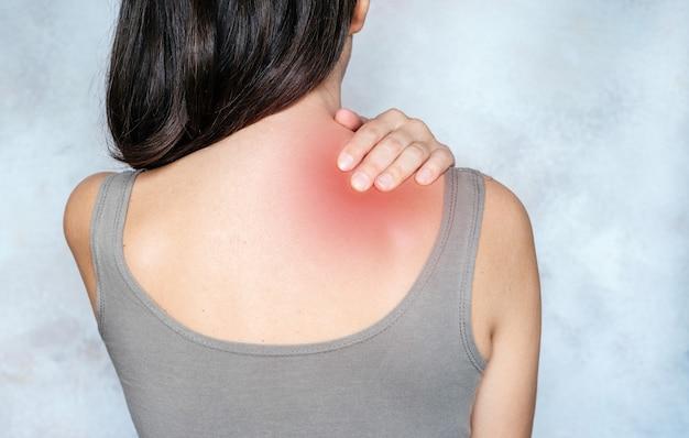 How do I get rid of a knot in my shoulder and neck? 