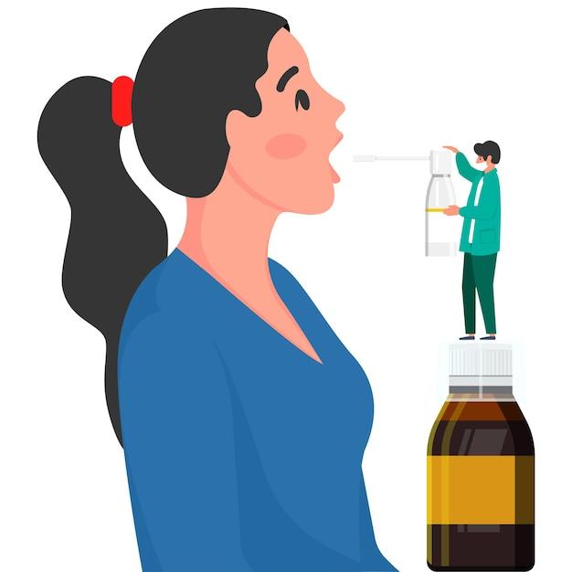 How do you heal a cut in your throat? 