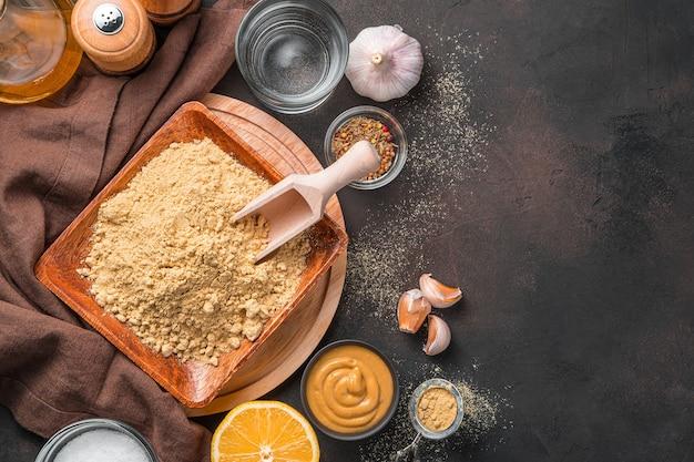 How do you make dry mustard powder? 