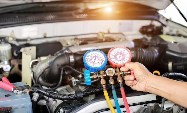 How do you refresh a car air conditioner? 