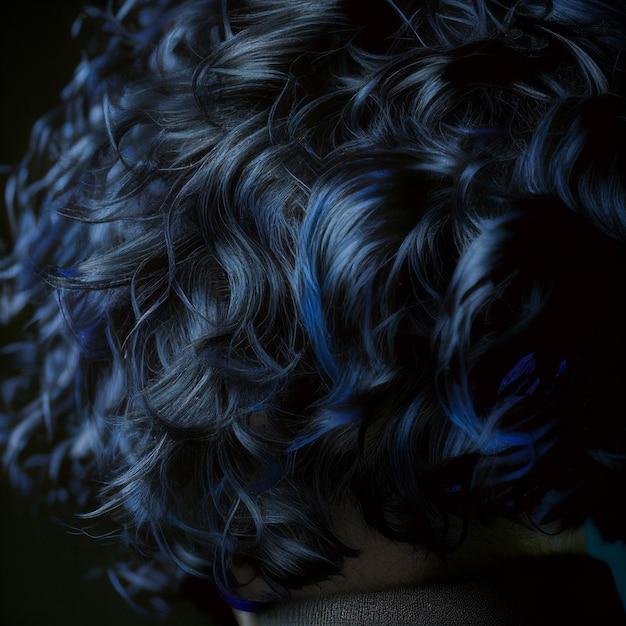 How do you get blue tint out of black hair? 