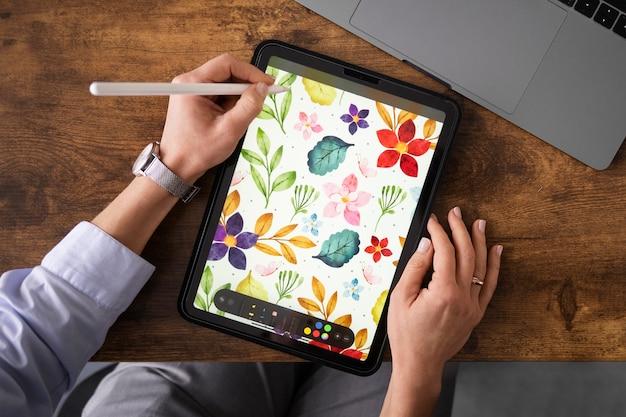 How can I write on a PDF file on my iPad? 