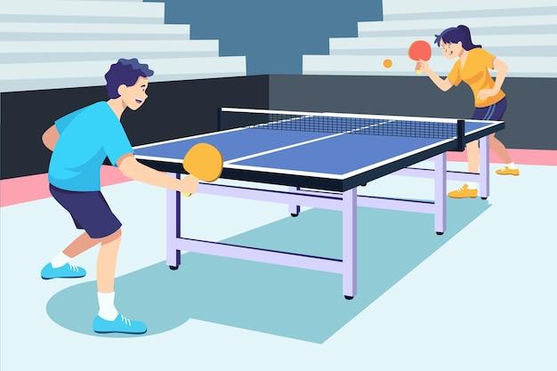 How would you describe table tennis? 