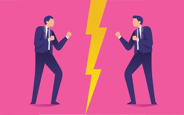 What does man vs man conflict mean? 