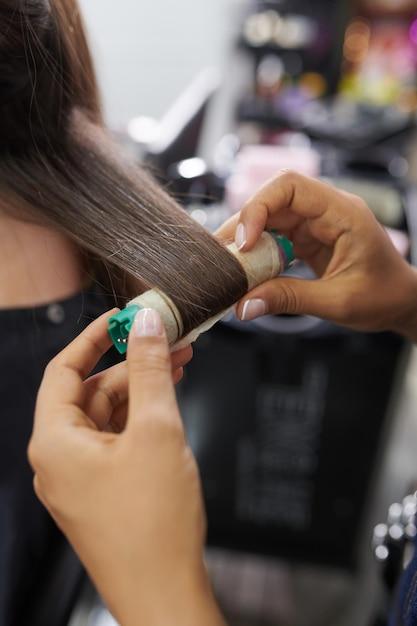 What is the pre perm test curl carried out? 