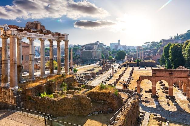 What kinds of activities took place in the Roman Forum? 