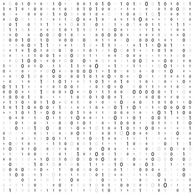What does the 0 and 1 represent in binary code? 