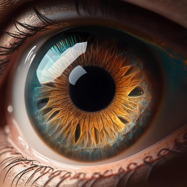 What is the maximum angle a human eye can see? 
