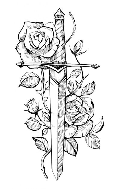 What does Sword and Rose Tattoo Mean? 