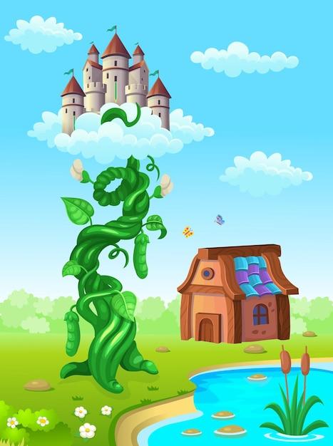 What is the setting of the Jack and the Beanstalk? 