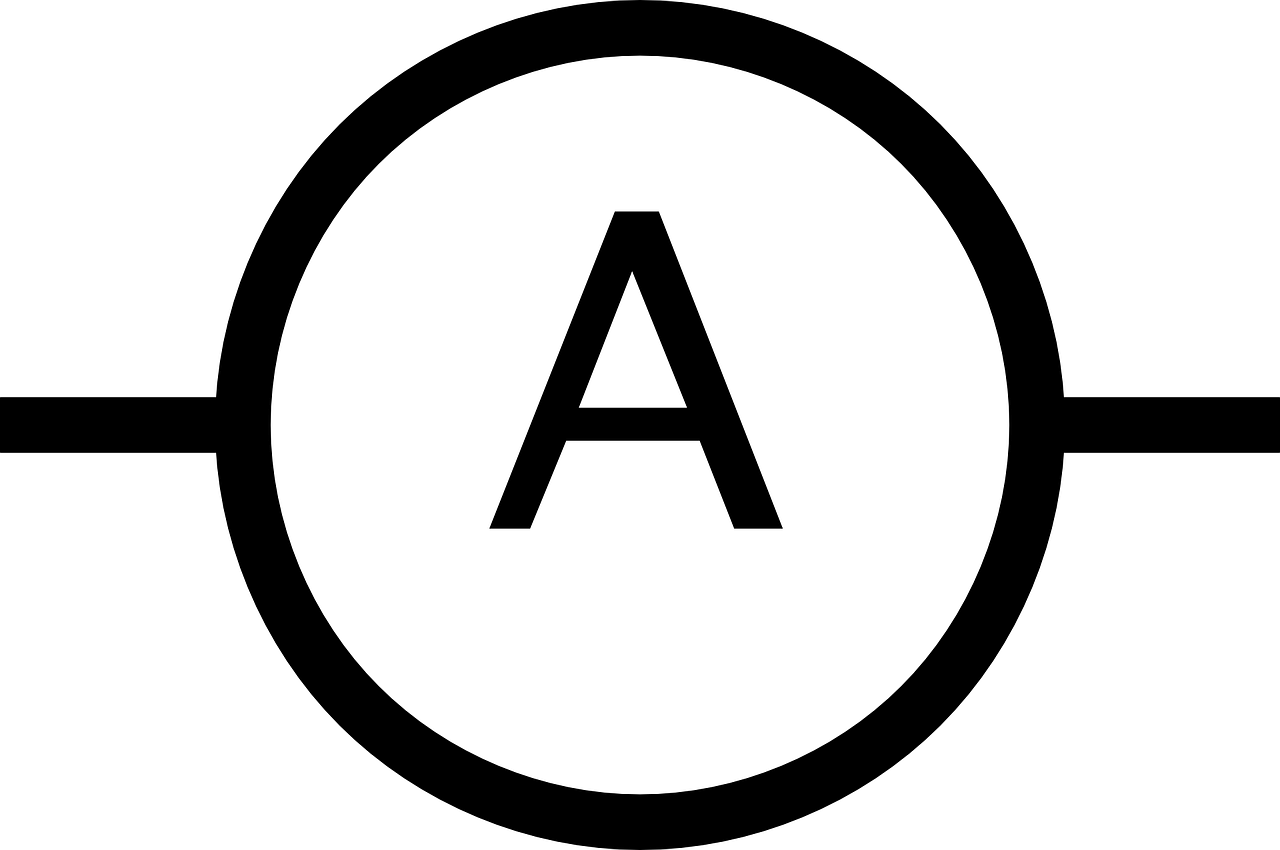 What is the symbol of ammeter and voltmeter? 