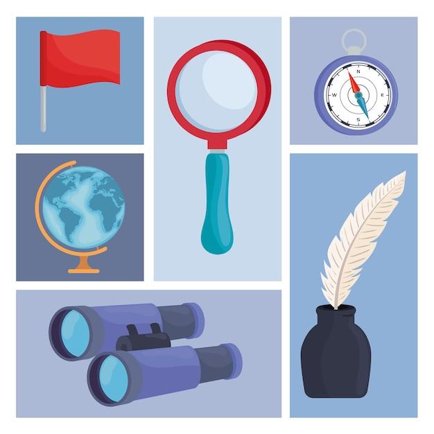What are the 6 elements of geography? 