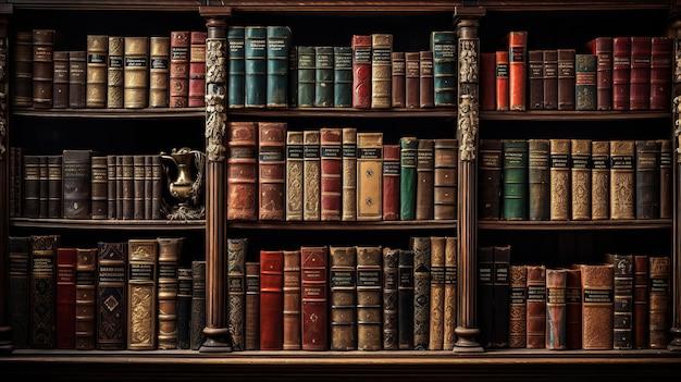 How are fiction books organized in the library? 