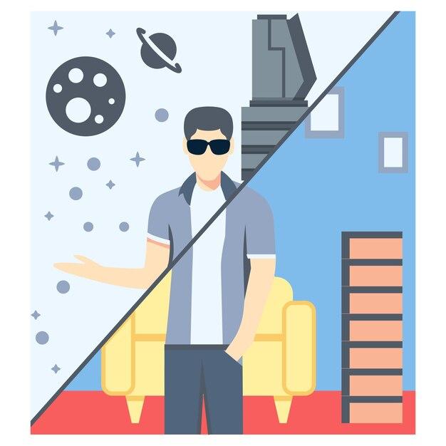 What is the difference between virtual world and real world? 