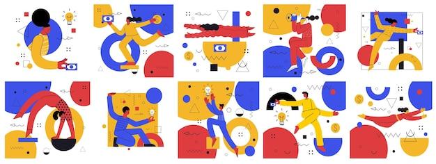 What are some examples of organic shapes? 