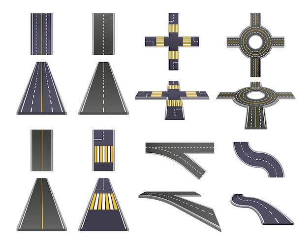 What are the 3 types of intersections on the road? 