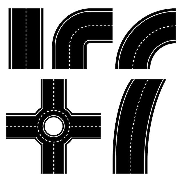 What are the 3 types of intersections on the road? 