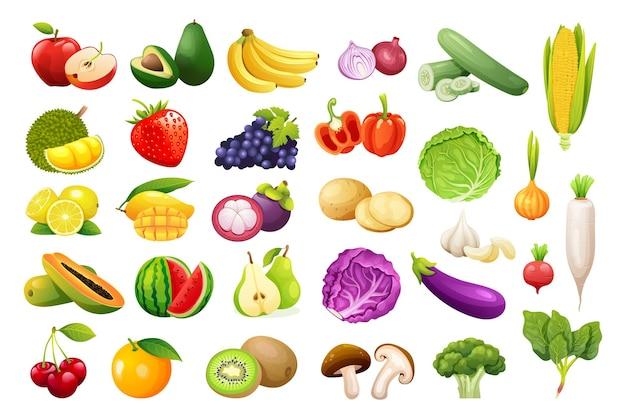 What are the classifications of fruits and vegetables? 