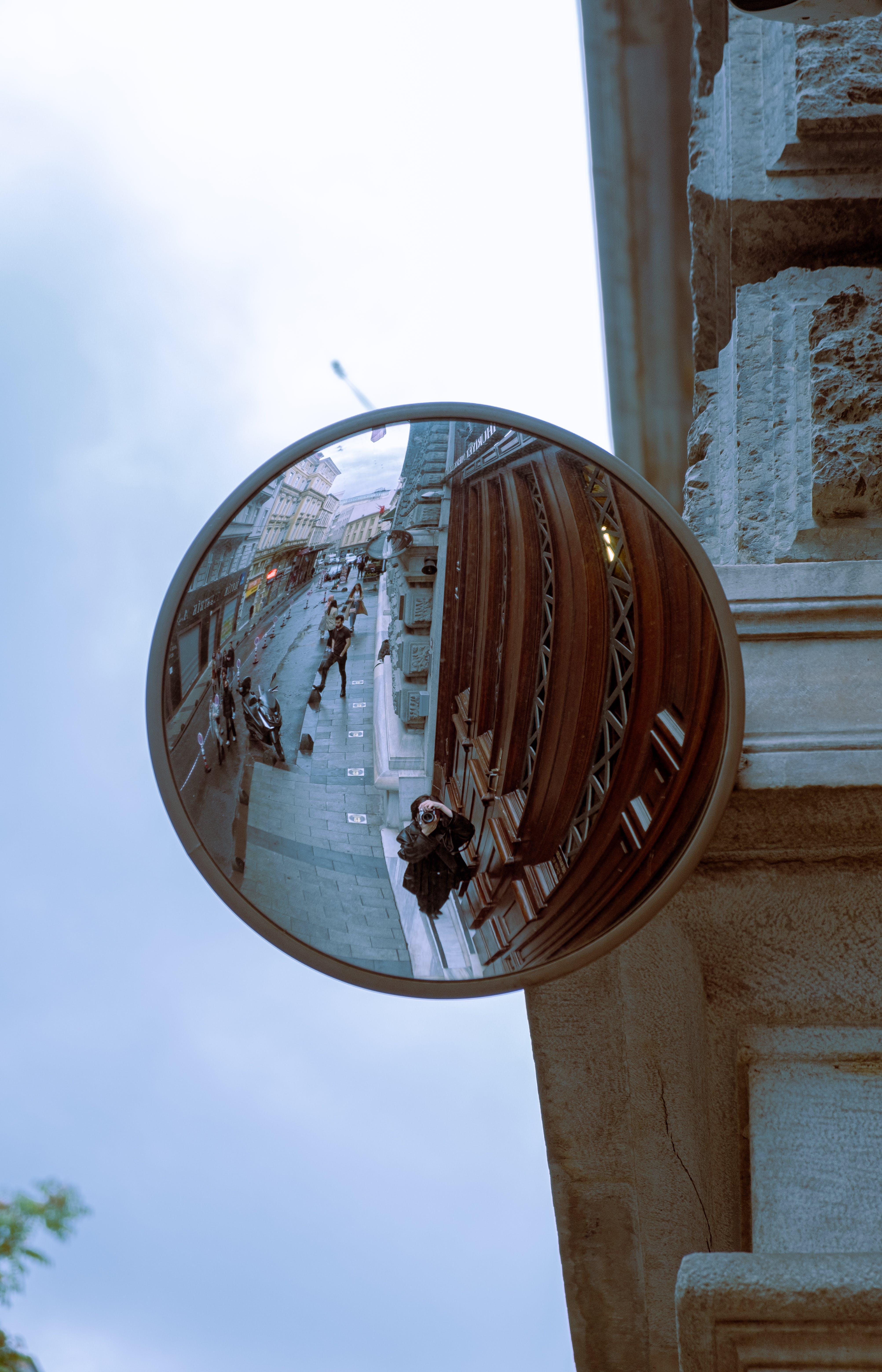 What are the examples of convex mirror? 