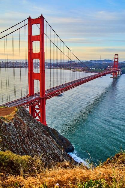 What city is on the other side of Golden Gate Bridge? 