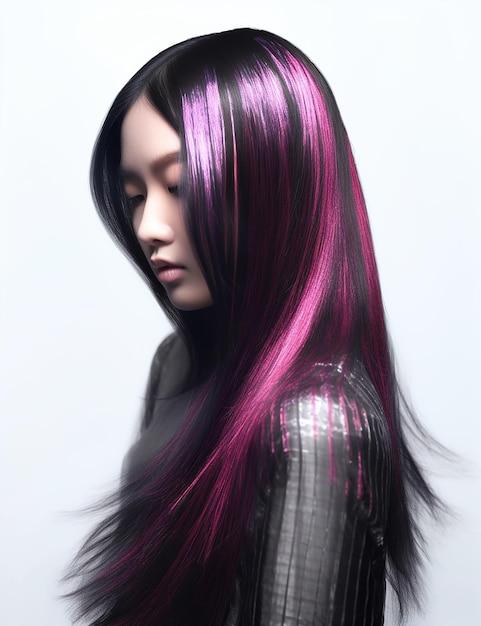 What color do you get when you mix red and purple hair dye? 