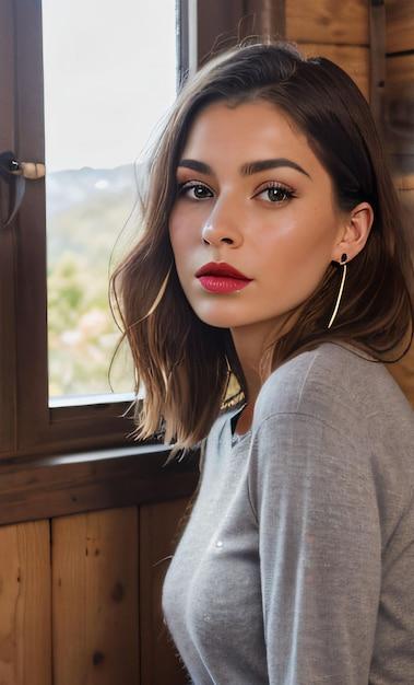 What color lipstick should brunettes with brown eyes wear? 