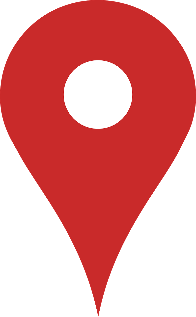 What does a red circle on Google maps mean? 