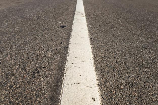 What does a single solid white line mean? 
