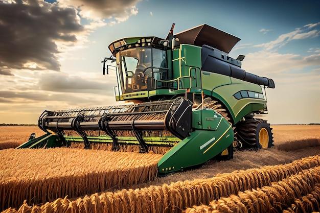 What engine is in a John Deere 9500 combine? 