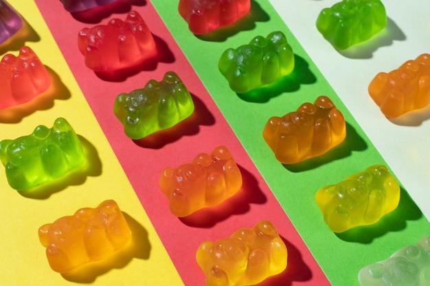 What happens if you put a gummy bear in distilled water? 