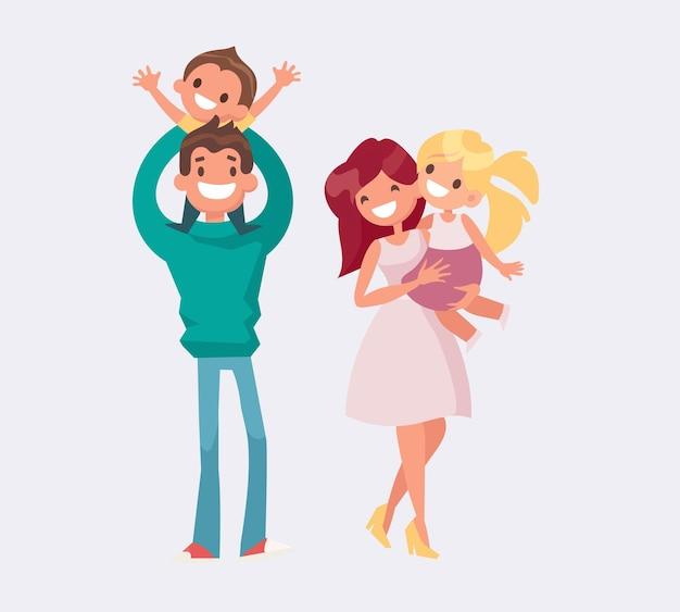 What is the comparison and contrast of mother and father? 
