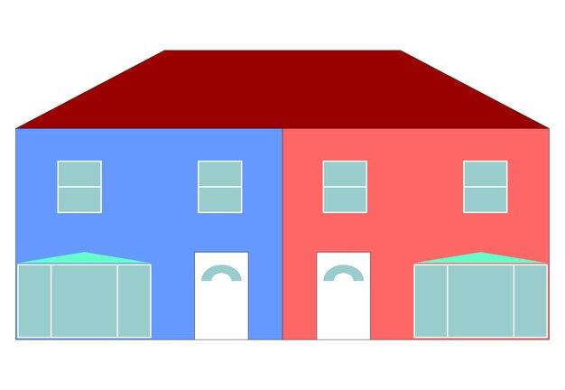 What is the difference between link detached and semi-detached? 
