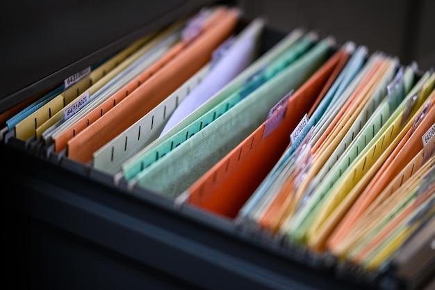 What is the proper way to file documents? 